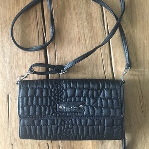 Nicole Miller clutch with strap — never used!