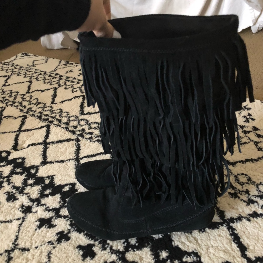 Lauren Conrad Fringe Boots
