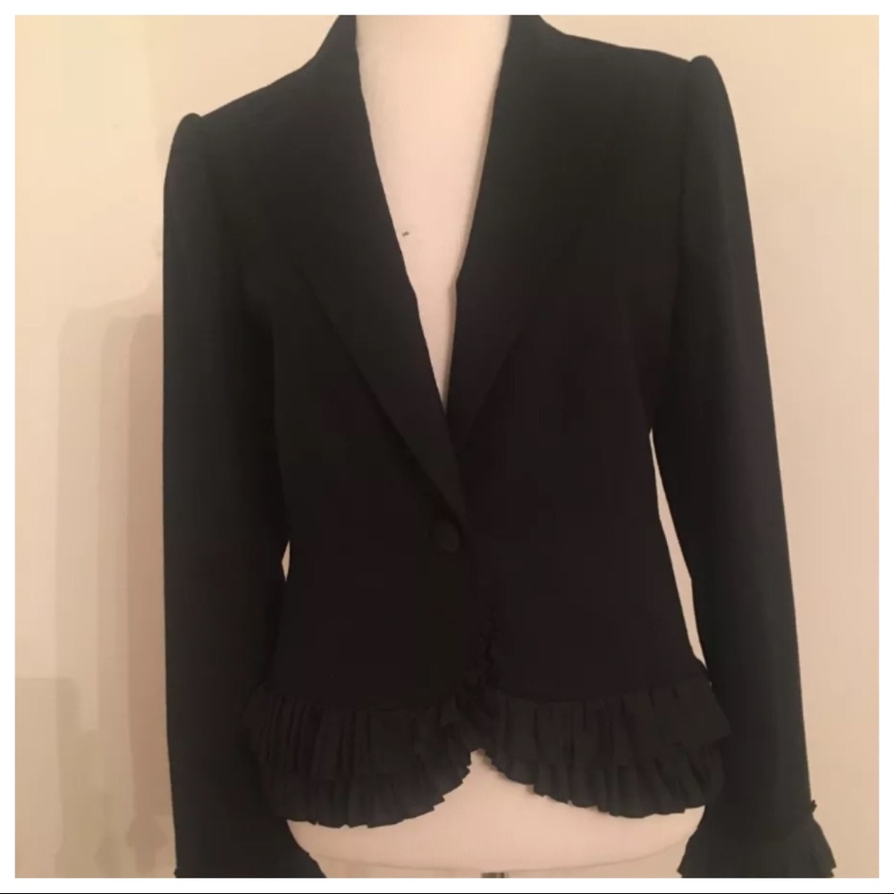 EUC Rugby by Ralph Lauren blazer w ruffle detail