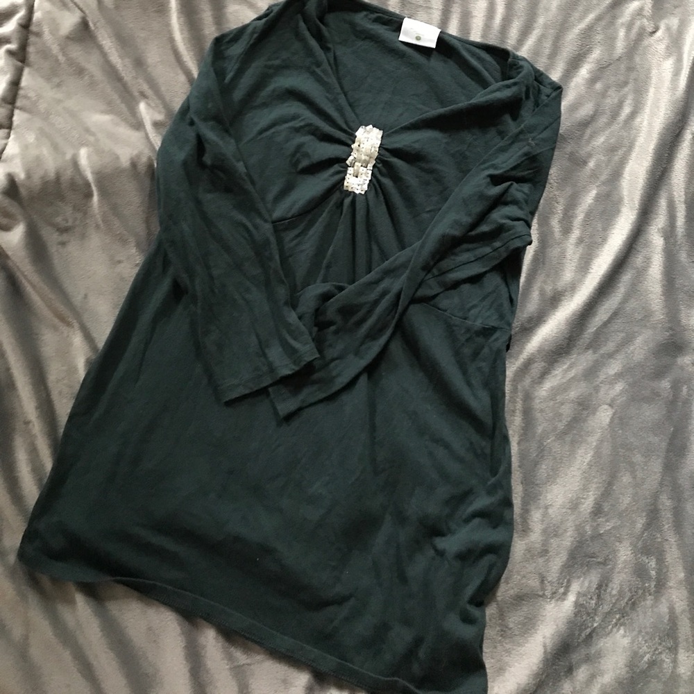 Dark green Motherhood Maternity Shirt Size M