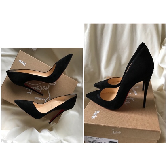 Authentic Christian Louboutin 120 veau velour - Picture 2 of 8