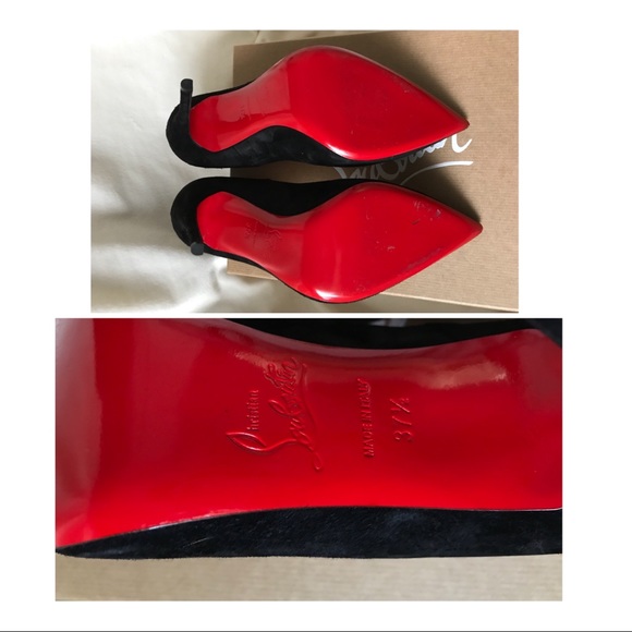 Authentic Christian Louboutin 120 veau velour - Picture 4 of 8