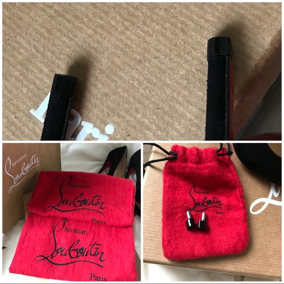 Authentic Christian Louboutin 120 veau velour - Picture 7 of 8