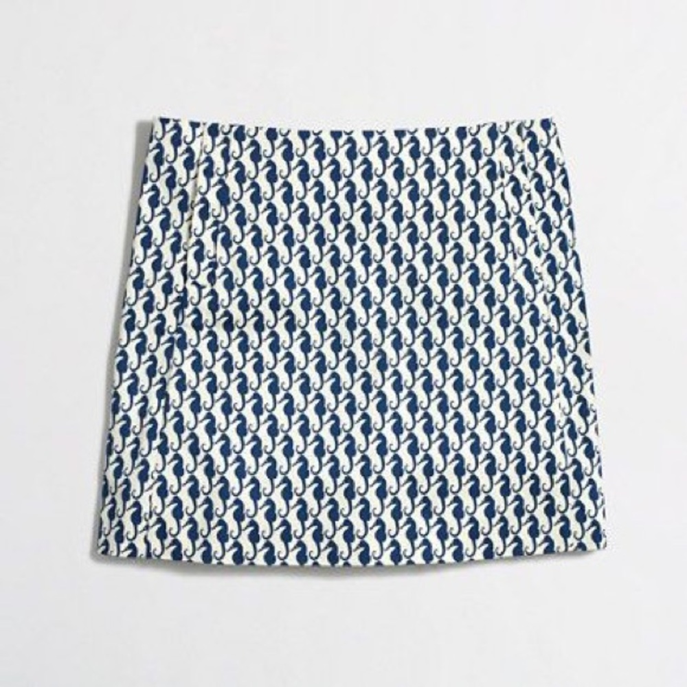 J. Crew seahorse mini skirt
