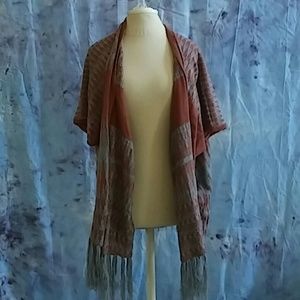 ❗FINAL PRICE❗Grey and Orange Sweater shrug