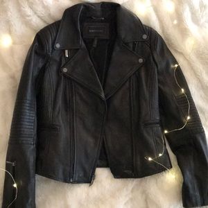BCBGMAXAZRIA leather jacket small