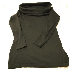 Banana Republic off-the-shoulder black shirtdress