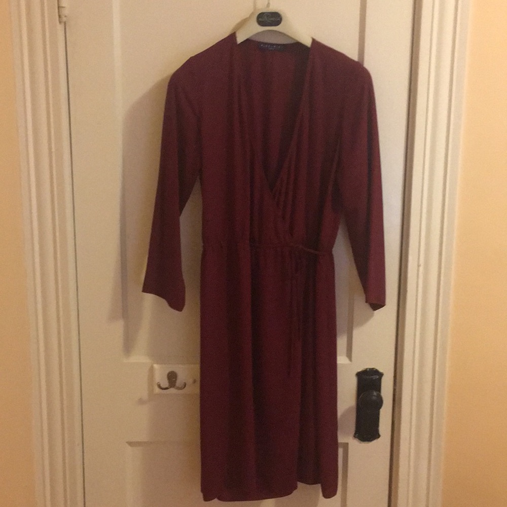 Brand new crimson red wrap dress