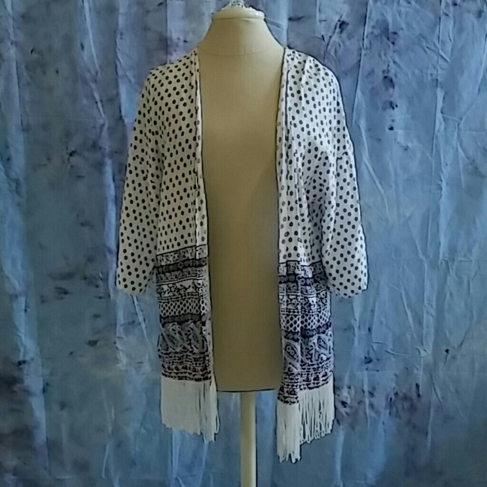 ❗FINAL PRICE❗ Blue White and Red Kimono Shrug
