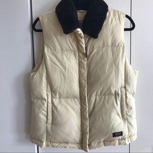 UGG down vest with 100% real Sherpa collar NWOT