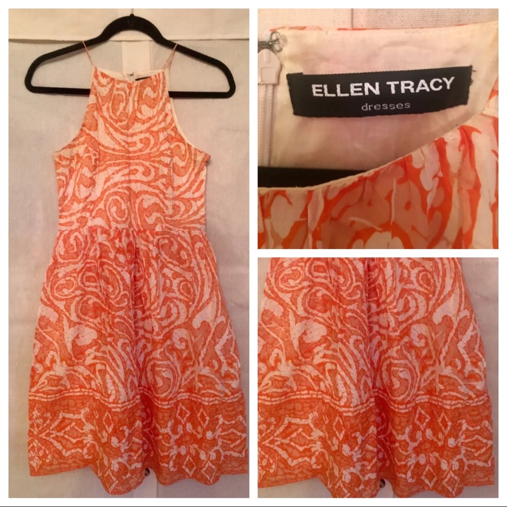 EUC Ellen Tracy Geo Print Dress - XS