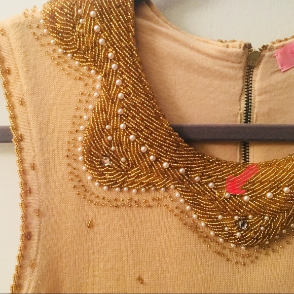 Lilly Pulitzer Gold Beaded Tank - Picture 3 of 5