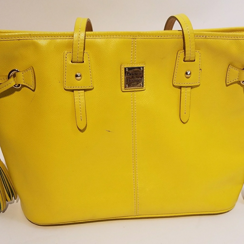 Authentic Dooney and Bourke yellow handbag