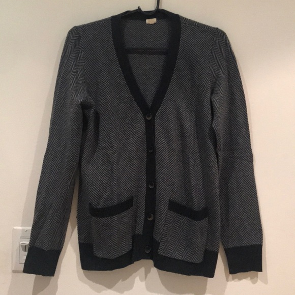 J. Crew Sweaters - JCREW HERRINGBONE CARDIGAN