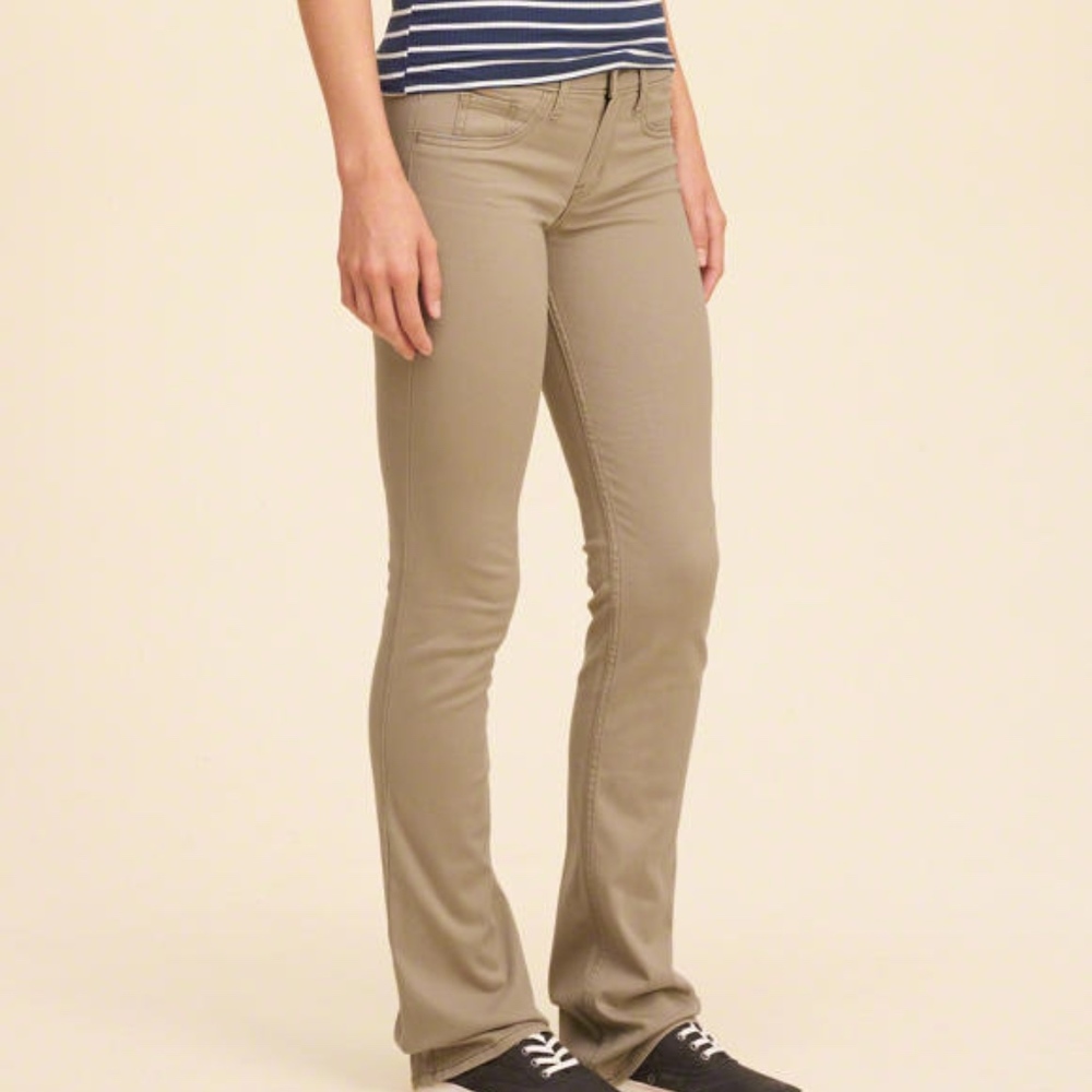 Hollister Tan Boot Cut Pants Size 9