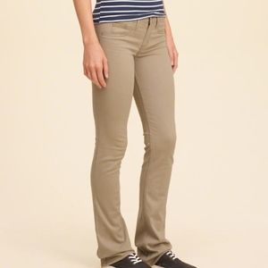 Hollister Tan Boot Cut Pants Size 9
