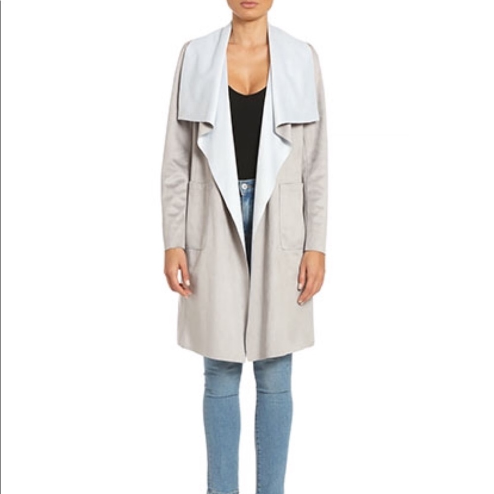 BADGLEY MISCHKA jojo faux suede jacket XS