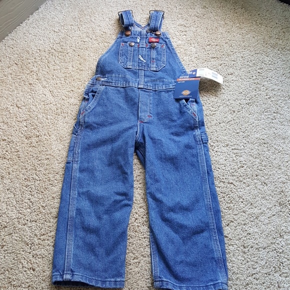 dickies stonewashed bib overalls