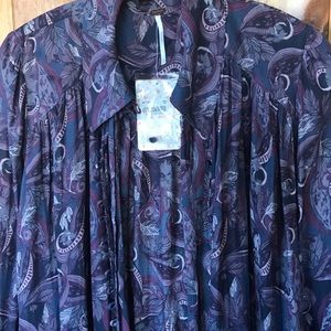 Free people button down blouse