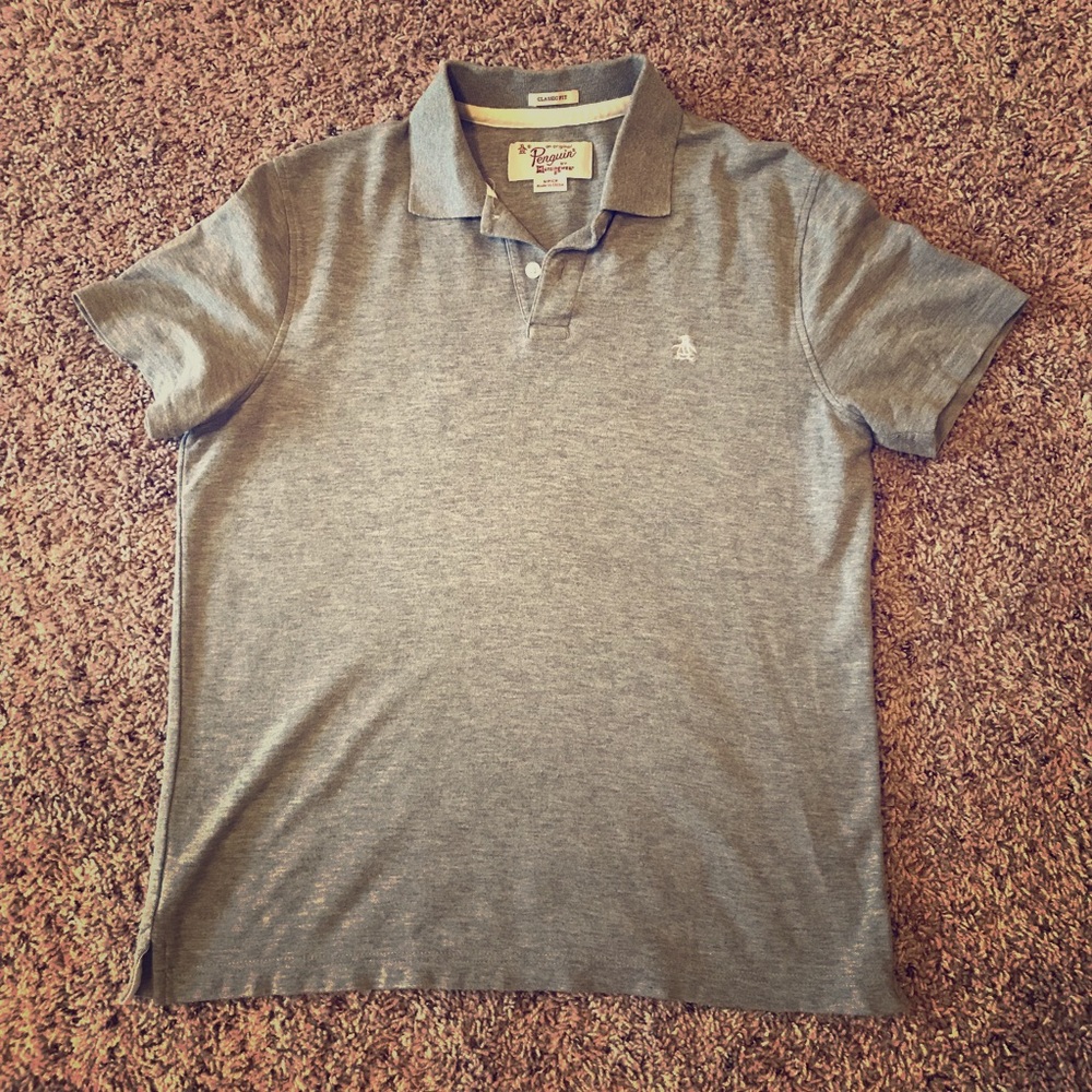 Men’s Gray Penguin Polo