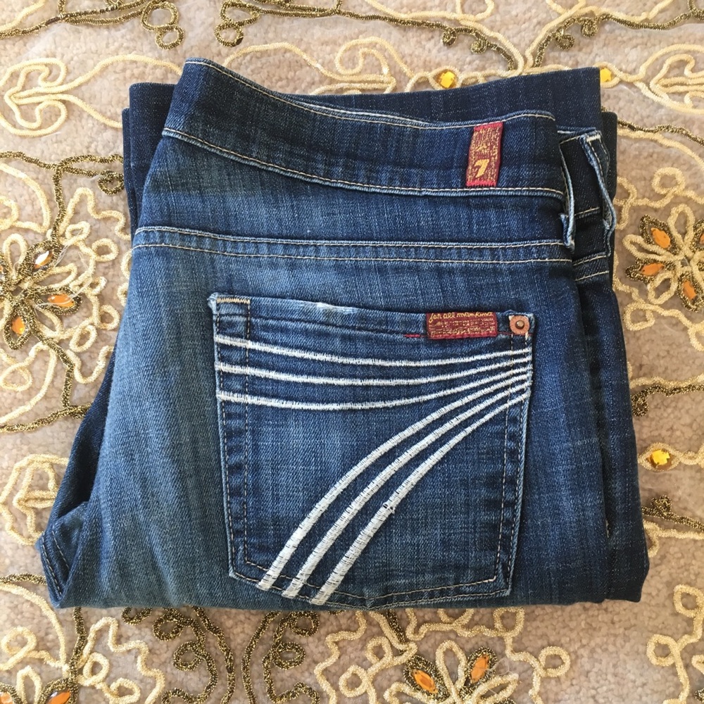 7 for All Mankind Dojos 7 Pockets Blue Jeans