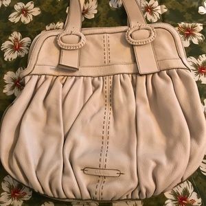 Cole Haan Leather Bag Purse Winter White Like New*