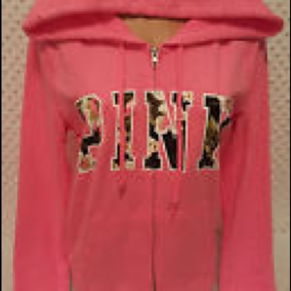 Vs pink rare palm full zip