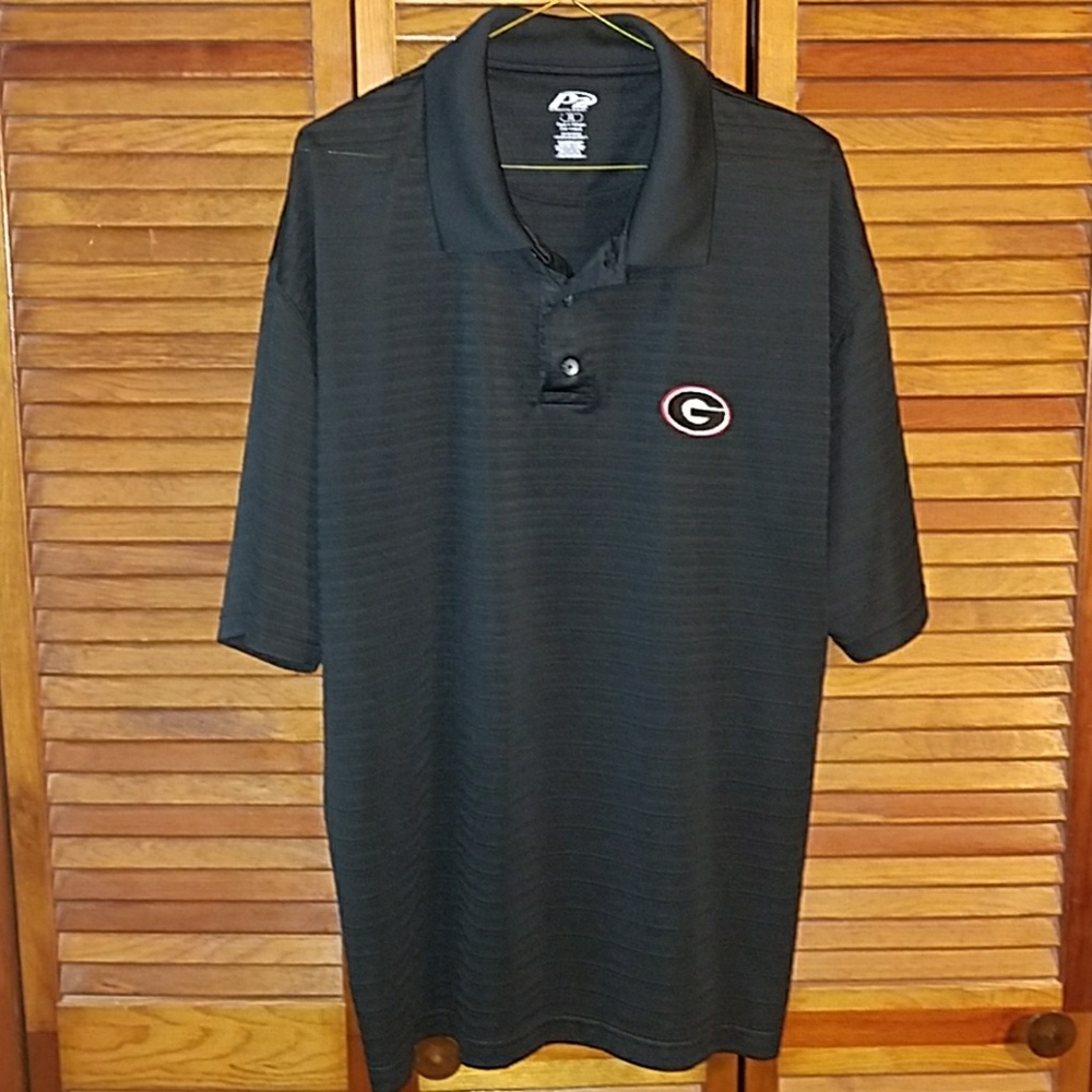 UGA Black Polo Shirt