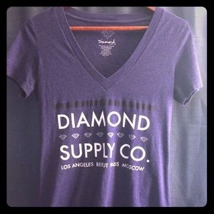 Diamond supply V neck tee