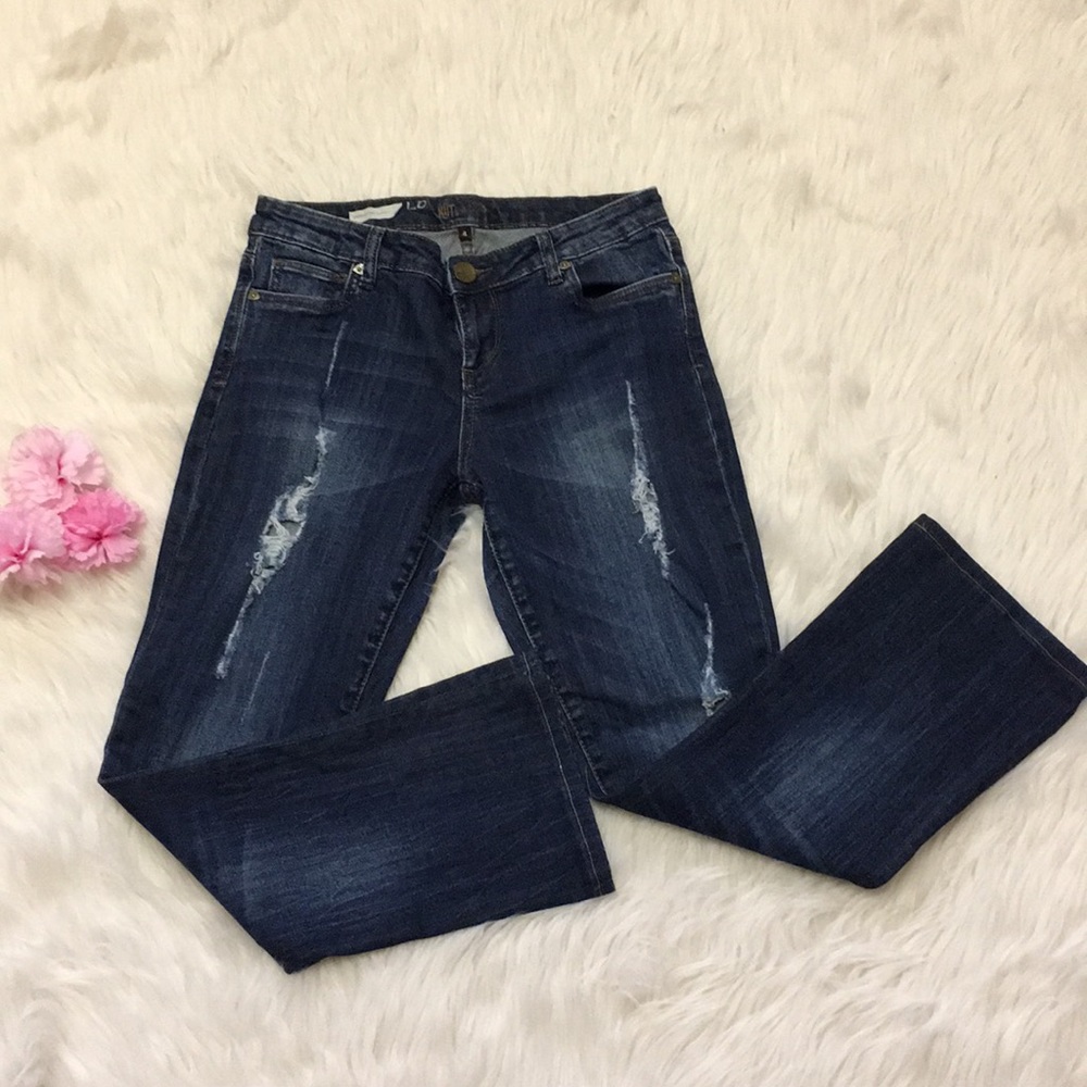 Kut from the Kloh distressed Farrah baby bootcut 4