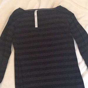 Lululemon black and gray striped long tunic