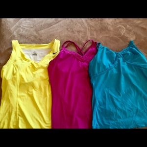 Ladies work out tank tops! Selling as a lot of 3