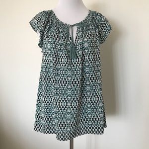 Joie Ikat Silk Top