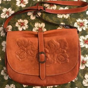 Patricia Nash Crossbody Messenger Leather Like New