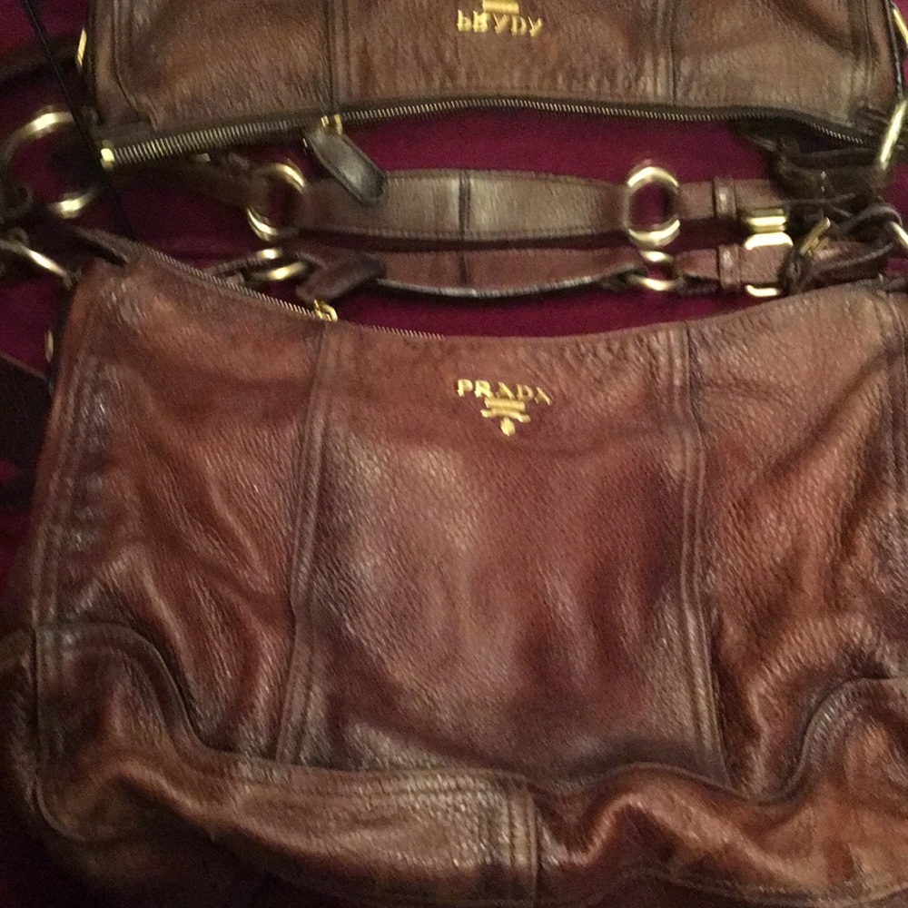 Prada brown handbag