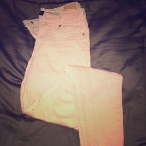 High waisted skinny jeans