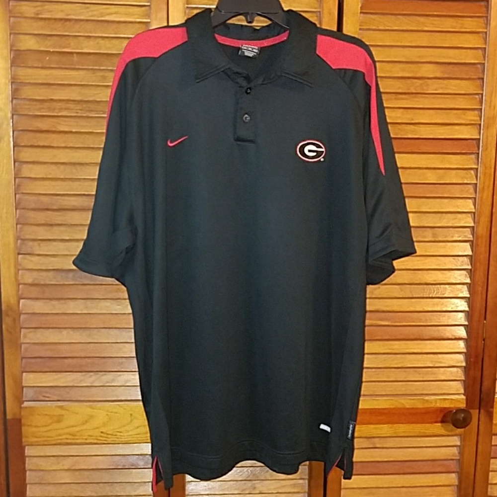 Nike Men's UGA Black Polo Shirt