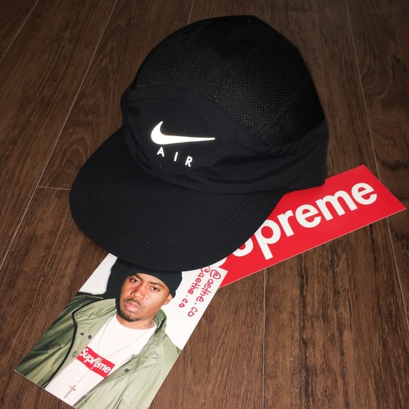 supreme nike trail running hat black