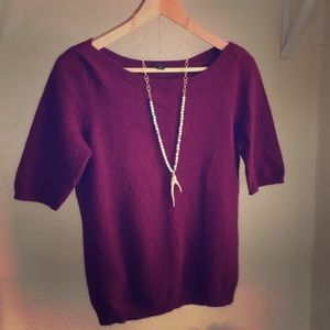Ann Taylor Mulberry Rabbit Hair Sweater