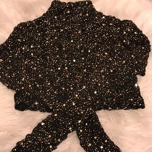 Two piece sequin outfit