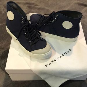 Marc Jacobs Navy High Top Sneakers