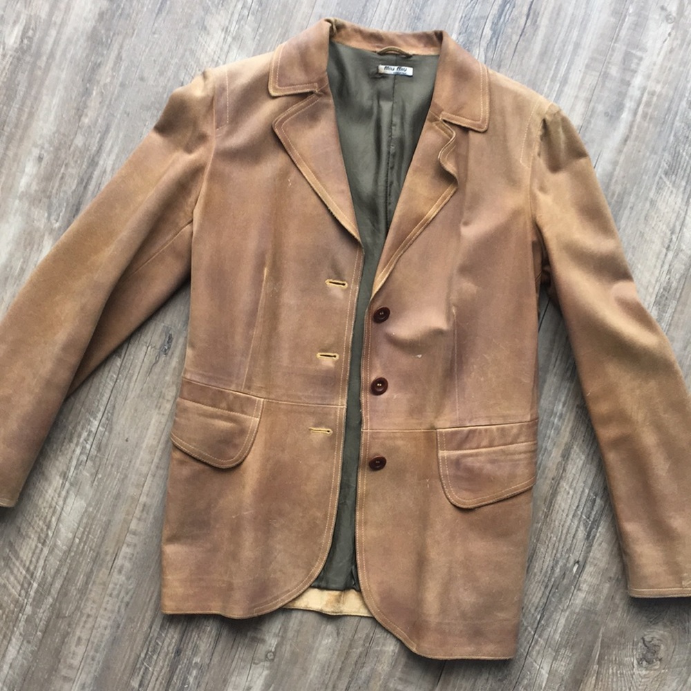 Vintage Miu Miu leather jacket