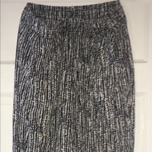 Black and white jogger silky joggers size 12/14