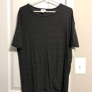 Lularoe XXS Irma charcoal ribbed