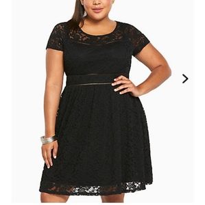 Torrid Scoop Lace Skater Dress NWOT
