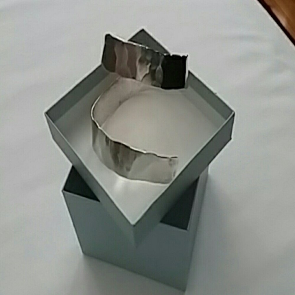 Sterling Silver Custom Cuff Bracelet Hammered