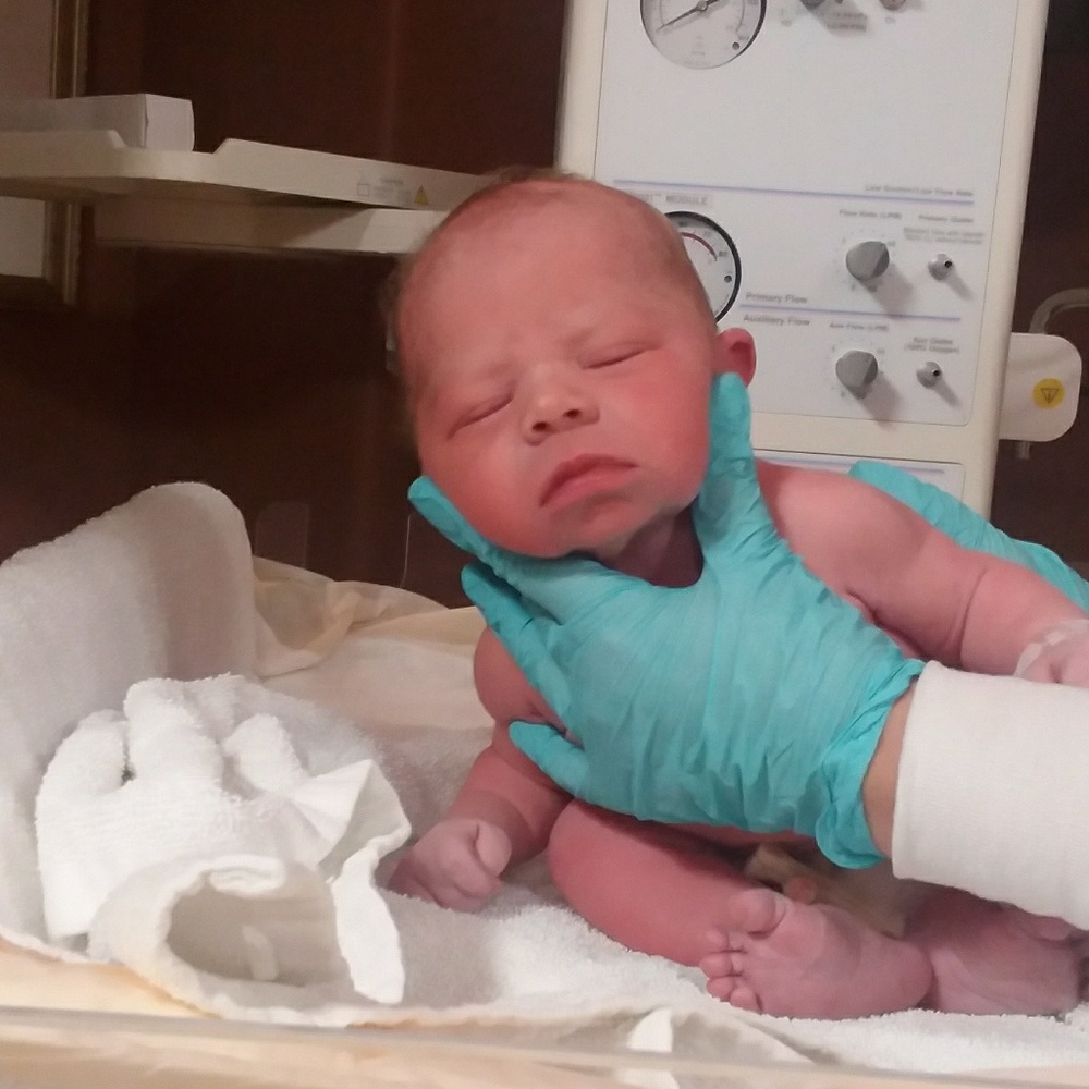My nephew arrived last night!