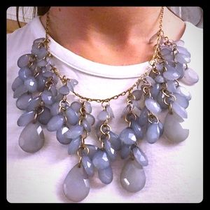 Pretty light stone statement necklace