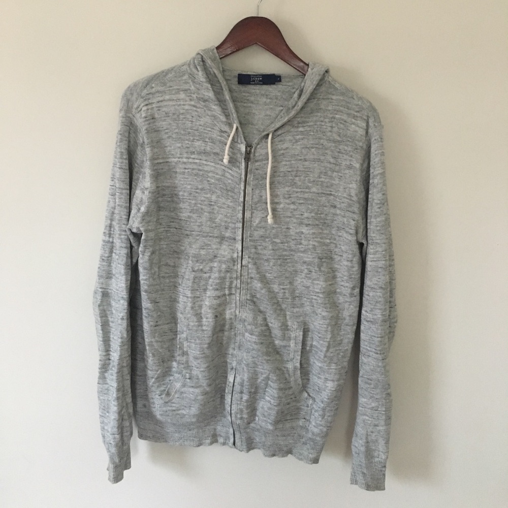 J Crew Heather Grey Hoodie Small
