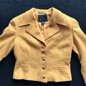 The Limited Collection Mustard Yellow Wool Blazer